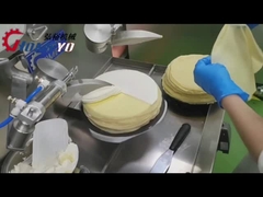 Automatische Crepe Cake Cream Spreader Machine Maker Equipment